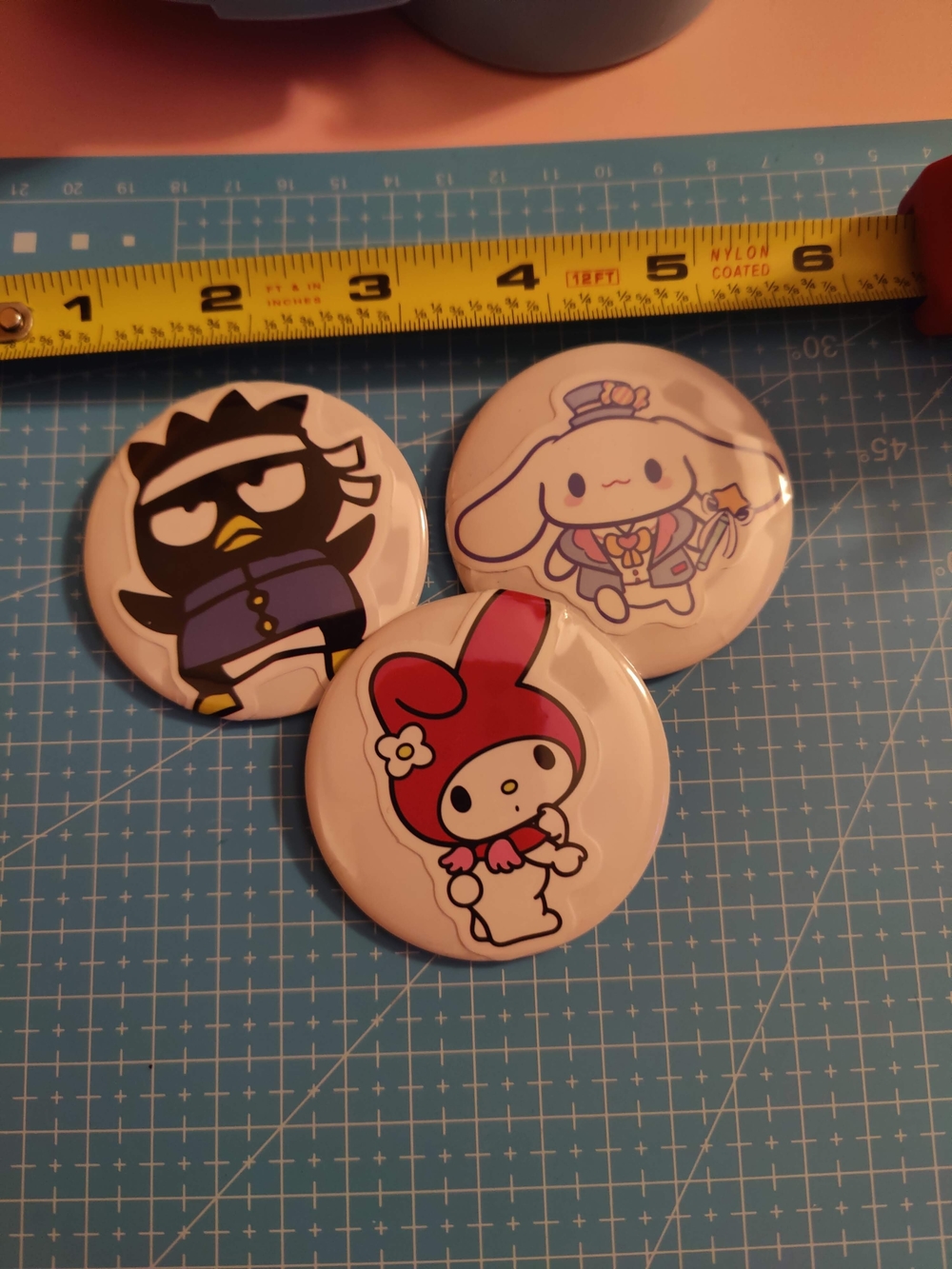 Set Of 3 Sanrio Buttons